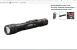 COAST G34 370 Lumen Twist Focusing Handheld LED Flashlight, 2 x AA Batteries Included, 5.6 oz.