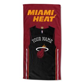 [Personalization Only] Miami Heat "Jersey" Personalized Beach Towel