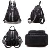 LANYIBAIGE Pockets Large Capacity Women Backpack High Quality PU Leather Vintage School Backpacks Female Shoulder Bags