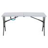 5-Foot Fold-in-Half Table, Gray