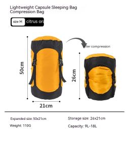 Down Compression Outdoor Storage Bag (Option: Citrus Orange M Code)