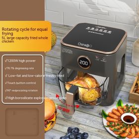 Full-automatic Large-capacity Visual Panoramic Air Fryer (Option: Rotating touch-US)