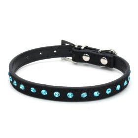 Pet Supplies Collar Diamond Rhinestone Buckle Dog Collar (Option: A-S)