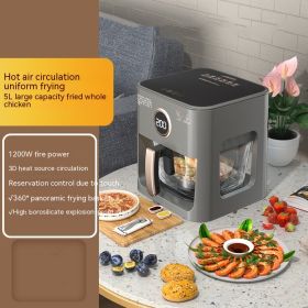 Full-automatic Large-capacity Visual Panoramic Air Fryer (Option: Touch model-EU)