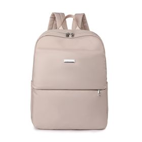 Nylon Business Travel Backpack (Color: Beige)