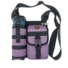 Shoulder Messenger Bag Outdoor Leisure Kettle Bag (Option: Light Purple)