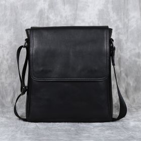 Fashion New Casual Leather Man (Option: Elegant black)