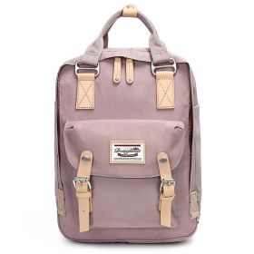 Doughnut Backpack Female College Style (Option: Light Purple-Bear)