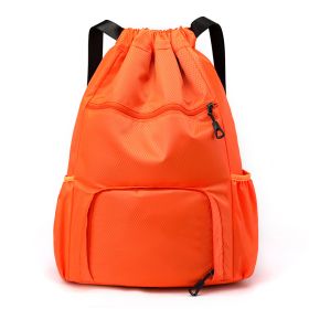 New Large Capacity Outdoor Drawstring Bag Backpack (Option: Orange-48)