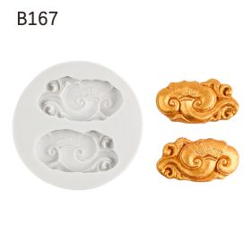 Chinese Dragon Fondant Cake Decoration Silicone Mold (Option: Gray B167)