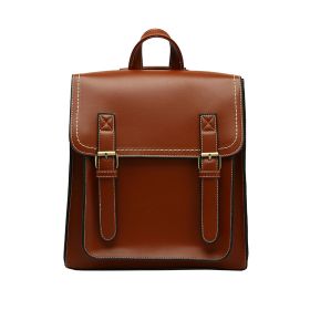 Women's Fashion Casual Retro Backpack (Color: brown)