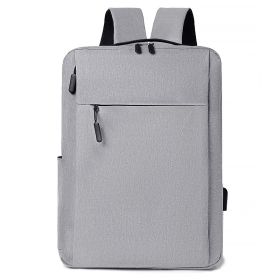 Men's And Women's Fashion Casual Exercise Canvas Business Backpack (Option: Gray)