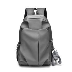 Casual Simple Large Capacity Men's Japanese Fashion Trendy Backpack (Option: Gray Shoulder Bag)