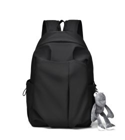 Casual Simple Large Capacity Men's Japanese Fashion Trendy Backpack (Option: Black Single Package)