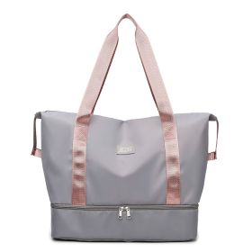 Travel Bag Short Distance Lightweight Tote New Portable Trolley Case (Option: Light Gray-Free Size)