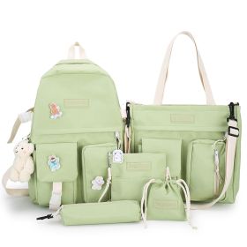 Women's Fashion Simple Casual Backpack (Color: Green)