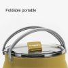 Silicone folding kettle portable wild camping outdoor open fire coffee tea cassette cooker cookware