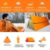 Portable Lightweight Emergency Sleeping Bag, Blanket, Tent - Thermal Bivy Sack For Camping, Hiking, And Outdoor Activities - Windproof And Waterproof