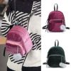 Fashion Backpack Women Mini Fur Ball School Bags