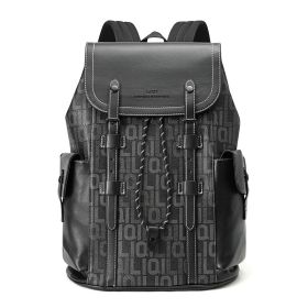 Men's Bag Large Capacity Outdoor Travel (Option: Black Letters)