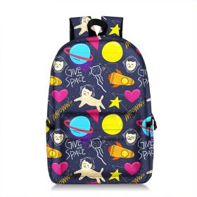 Fashion All-print New Cute Cat Creative Backpack (Option: 06 Style)