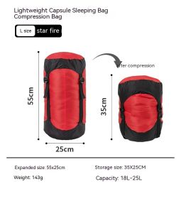 Down Compression Outdoor Storage Bag (Option: Star Fire Red L Code)