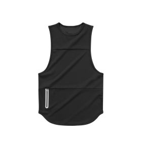 Mens Sports Vest Summer Quick Drying (Option: Black light board-2XL)