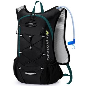 Fashion Portable 2L Water Bag Backpack (Option: Dark Green Black-Below 20L)