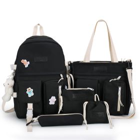 Women's Fashion Simple Casual Backpack (Color: Black)