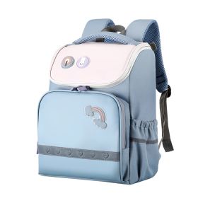 Portable Burden Alleviation Breathable Children's Backpack (Option: Light Blue-Small Size)